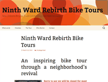 Tablet Screenshot of ninthwardrebirthbiketours.com